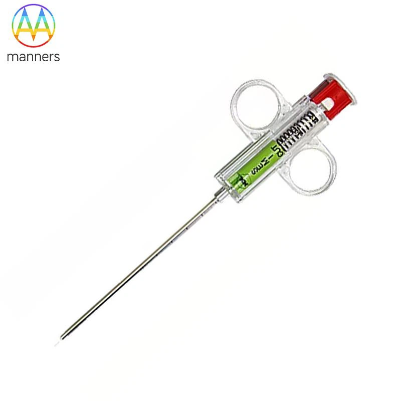 Jarum potong TRU semi-otomatis ultra-ringan untuk biopsi jaringan lunak denga...