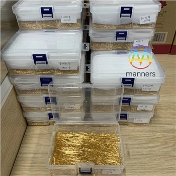 500,000Pcs Kustom Pelanggan Korea Jarum Mikro Berlapis Emas Selesai Produksi,...