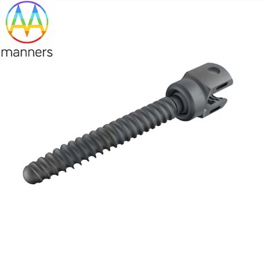 Titanium Pedicle Sekrup Polyaxial Orthopedi Spine Implan