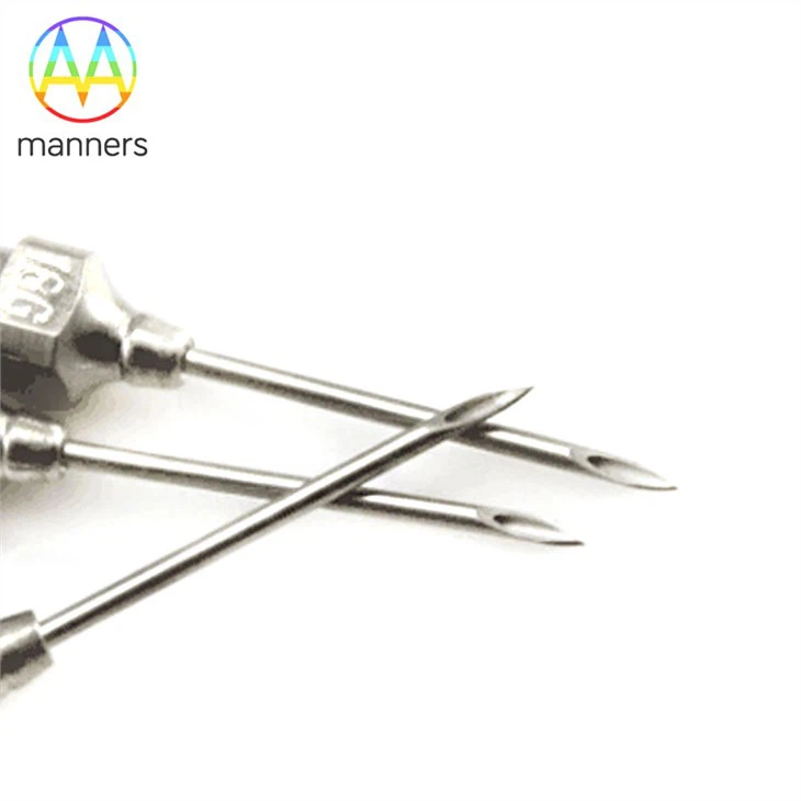Jarum Hewan Hipodermik Sekali Pakai Stainless Steel